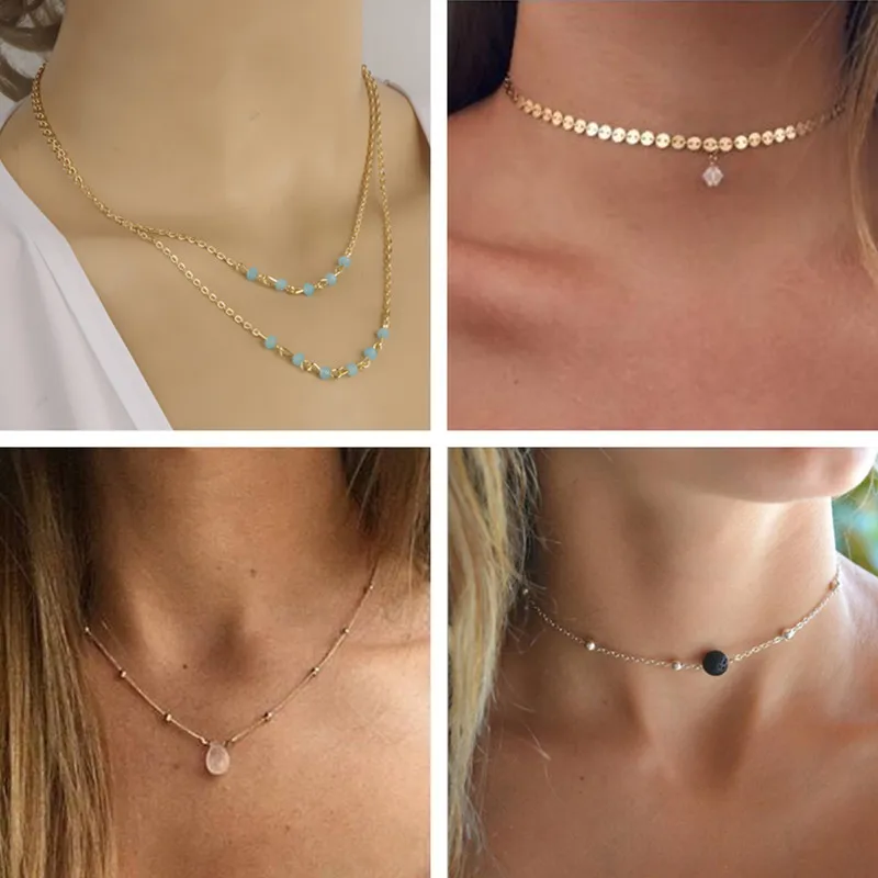 

Seblasy Bohemia Multi-Layer Infinity Hamsa Hand Cross Simulated-Pearl Heart Chain Pendants Necklaces for Women Birthday Gifts