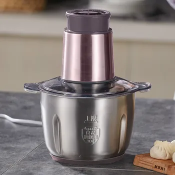 

Blenders The meat grinder household electric stainless steel fully automatic multi-function stirring of the mincing pepper small