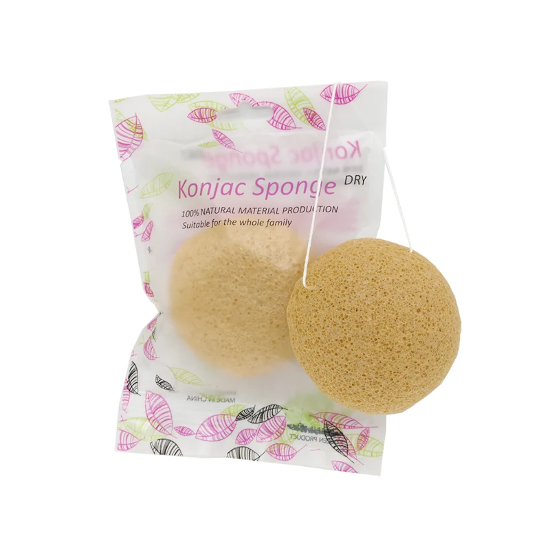 3PCS/LOT Esponja Konjac Natural Face Wash Sponge Blackhead Remover Pore Cleanse Facial Cleansing