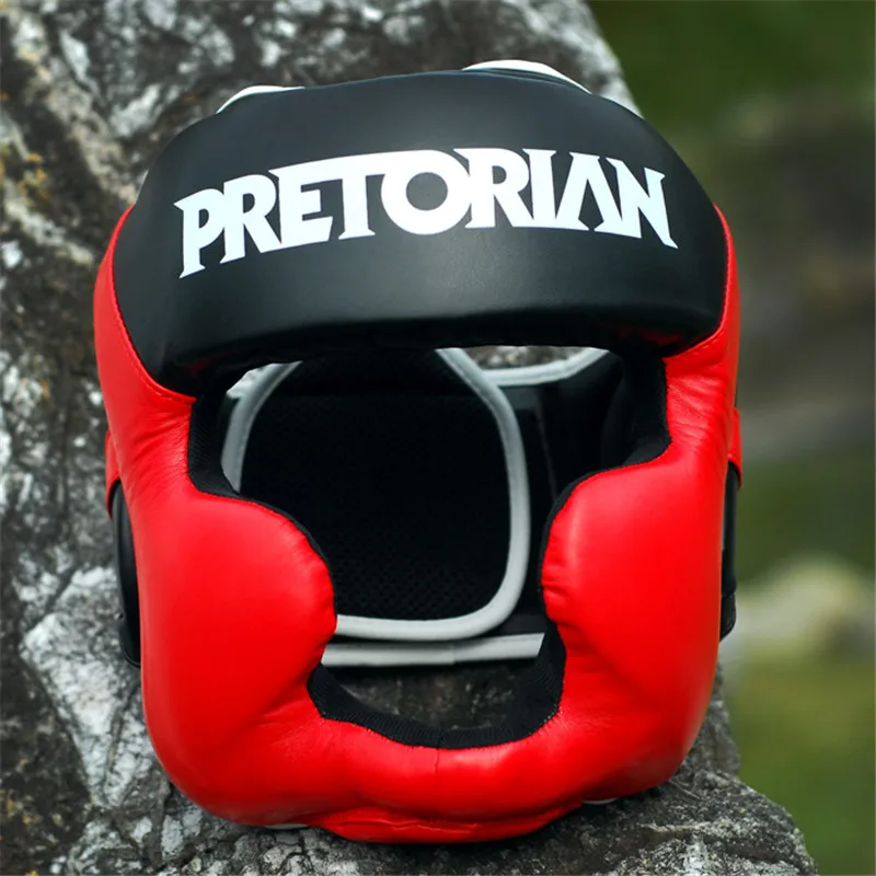 2 цвета ММА Муай Тай PRETORIAN боксерский шлем кик тренировка спарринг в ММА ТКД фитнес оборудование Грант бокс головные уборы
