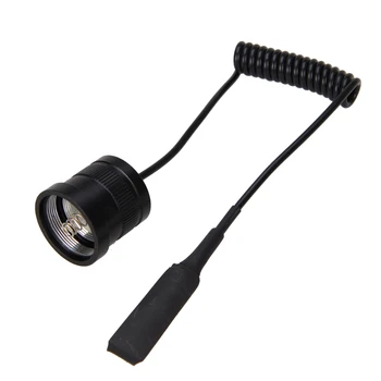 Black Remote Pressure Switch Controller for 710 Hunting Flashlight Torch Light Rat Tail Switch for 24 mm