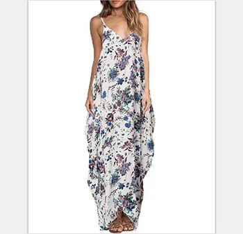 

Hot women dress fashion ladies female print popular holiday street party beach dress holiday womens costume dresses