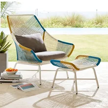 Уличный садовый диван PE ротанговый стул креативный стул ротанговый диван крытый досуг губка для чистки дивана сиденье Подушка педаль уличная мебель
