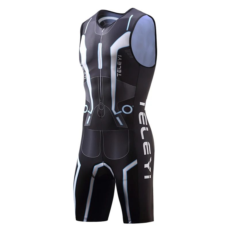 TELEYI الرجال الدراجات بدلة ترايثلون أكمام دراجة Skinsuit اللباس الذكور الدراجة جيرسي Mallot الملابس الملابس مجموعة موحدة ارتداء TELEYI الرجال الدراجات بدلة ترايثلون أكمام دراجة Skinsuit اللباس الذكور الدراجة جيرسي Mallot الملابس الملابس مجموعة موحدة ارتداء