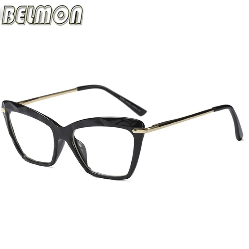 Skup Belmont optyczne okulary kobiety nowa moda ramki na receptę okulary przezroczyste soczewki kwadratowe okulary ochronne RS825