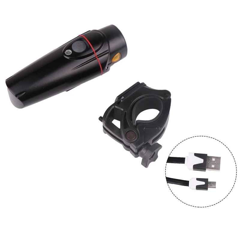 Sale 350Lumen Cycling Headlight Handlebar Lamp 2200mAh USB Rechargeable MTB Bicycle Bike Light LED Flashlight Black Waterproof 4