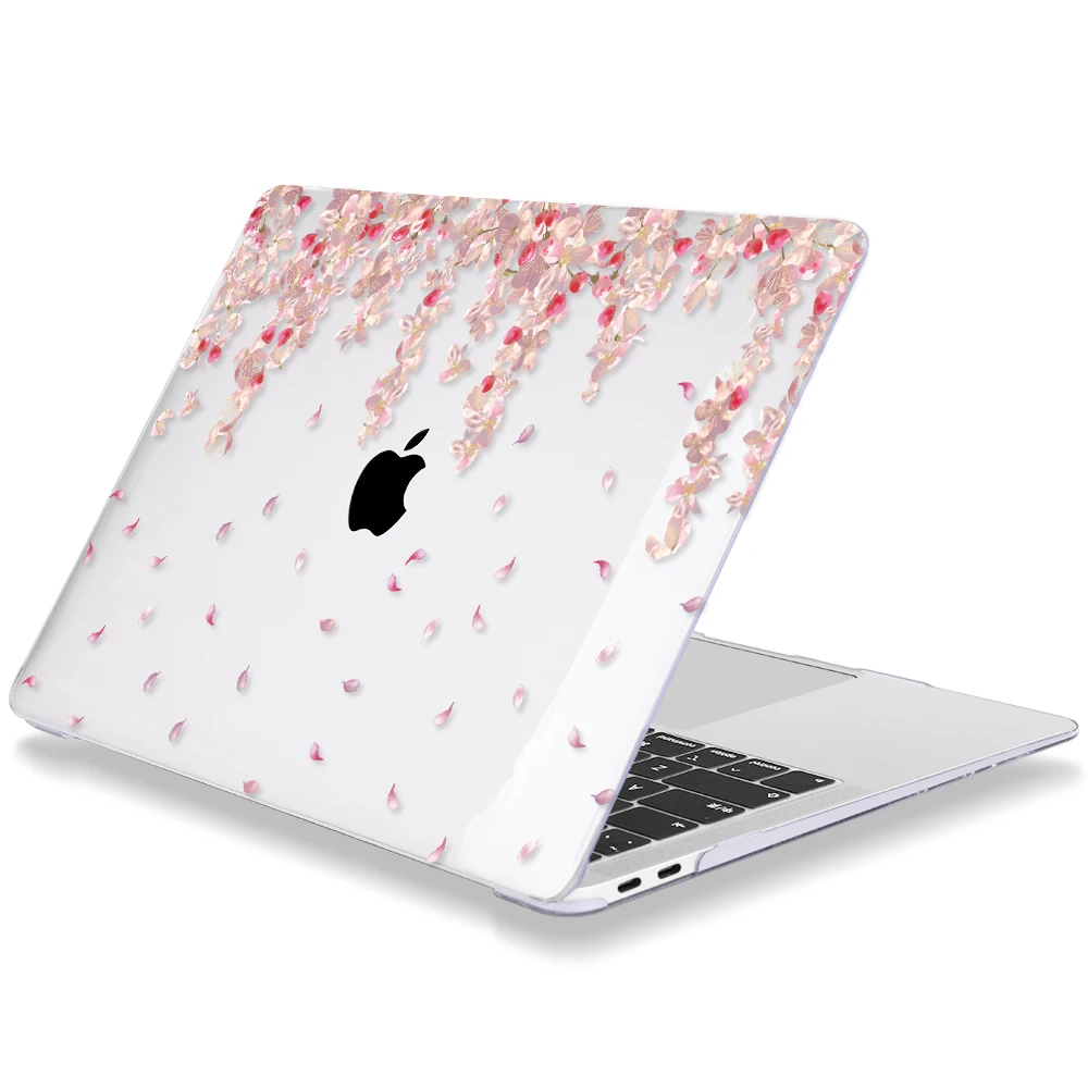 Чехол Redlai Crystal Flowers для MacBook Air 13 дюймов A1932, чехол для ноутбука Pro retina 13 15 16 дюймов, сенсорная панель A2141 A2159 A1990