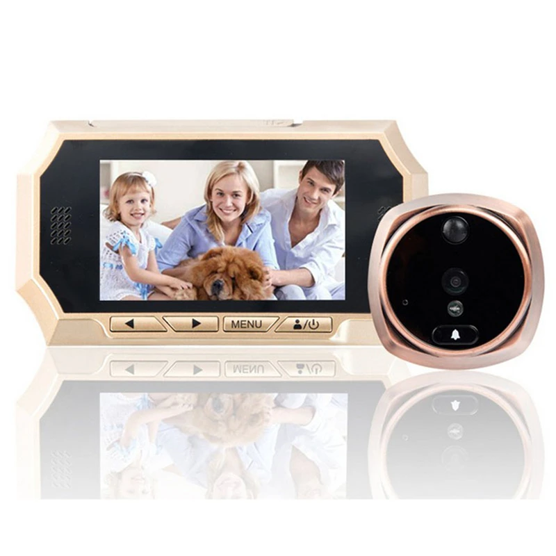 

4.3 " Color Screen Video Peephole Viewer Color Door Peephole Camera Photo/Video Recording Doorbell Camera IR Motion Detection