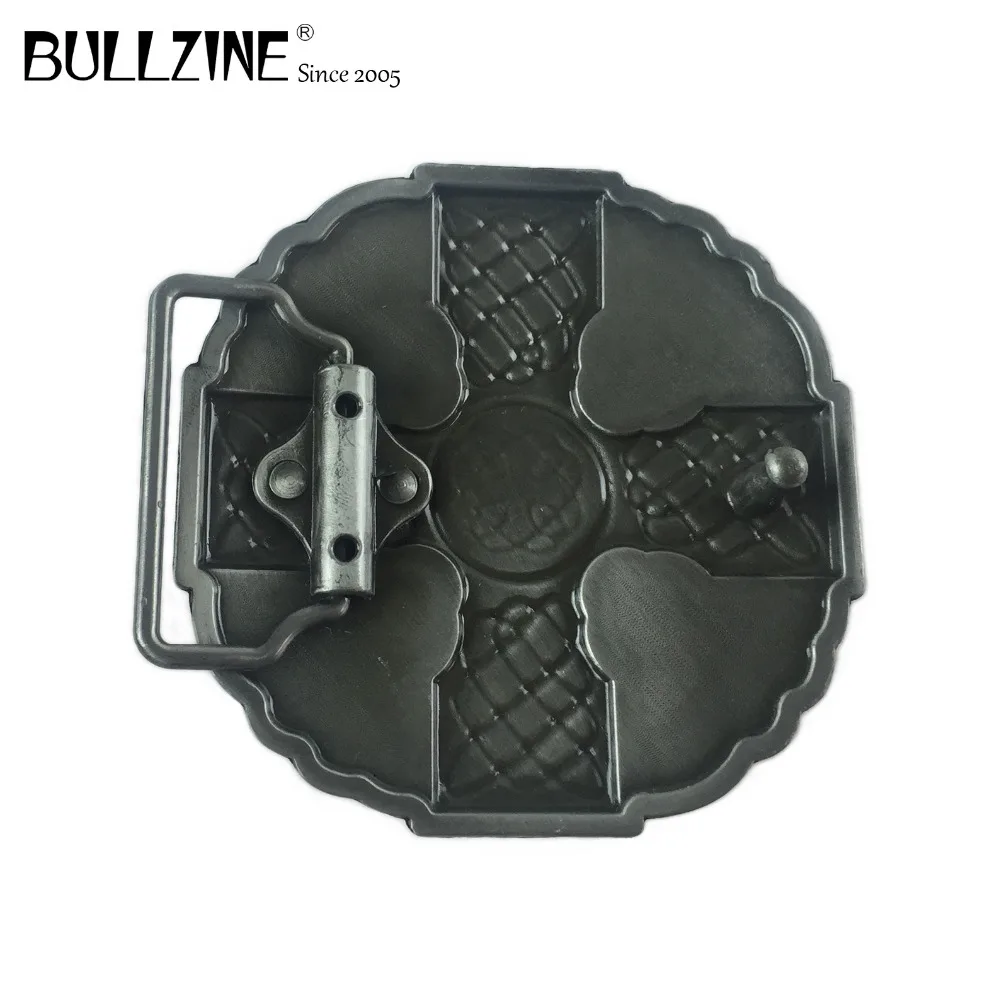 Bullzine Западный кельтский крест искусственная Оловянная отделка пряжка с