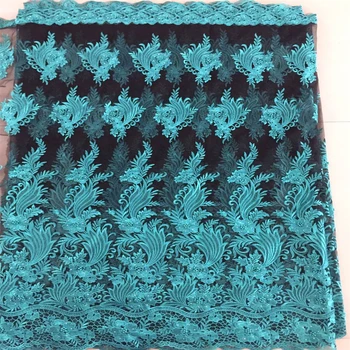 

African Lace Fabric 2018 Embroidered Nigerian Laces Fabric Bridal High Quality French Tulle Lace Fabric For Women HJ50-2