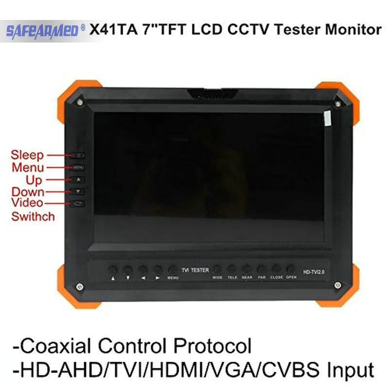 7 дюймов TVI AHD камера тестер CCTV монитор аналоговый HD TVI3.0 AHD2.0 1080P тестирование VGA HDMI