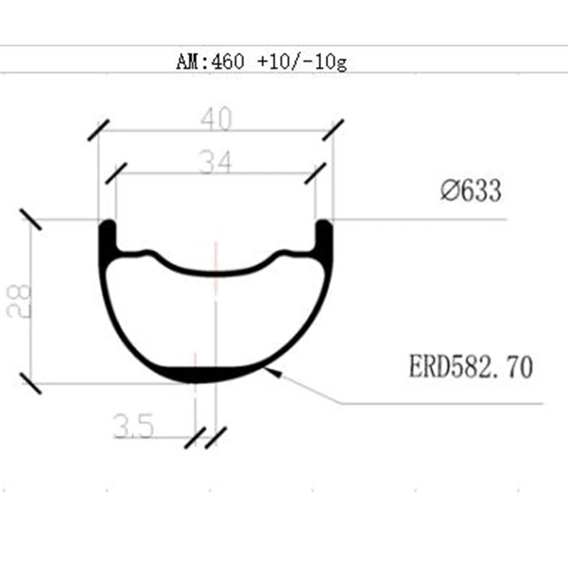 29er Углеродные mtb ободки дисков Асимметричные Велосипедные обода AM 40x28 мм mtb велосипедные обода бескамерные диски для велосипеда ERD 583 мм