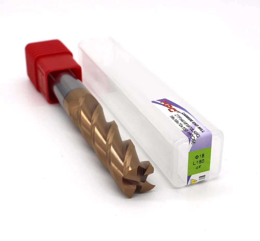 18*18*70*150 of 4 flutes flat end mills carbide end milling tungsten