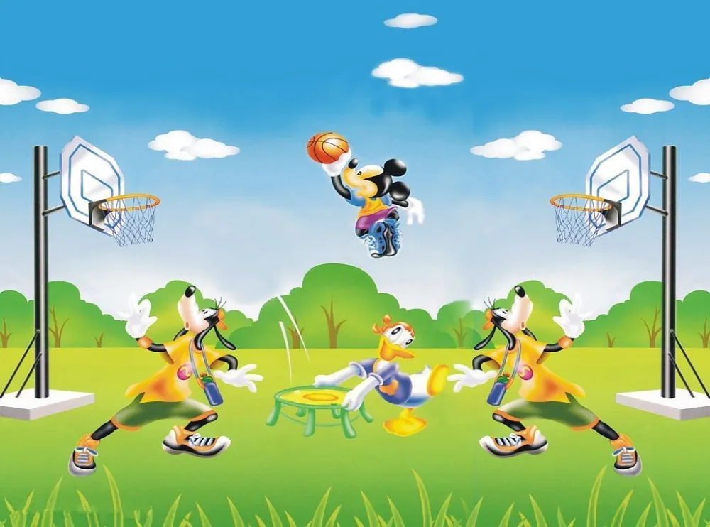 

SHENGYONGBAO 210cm*150cm Vinyl Backdrops for Photography Mickey Mouse Photo Studio Background NML-1063