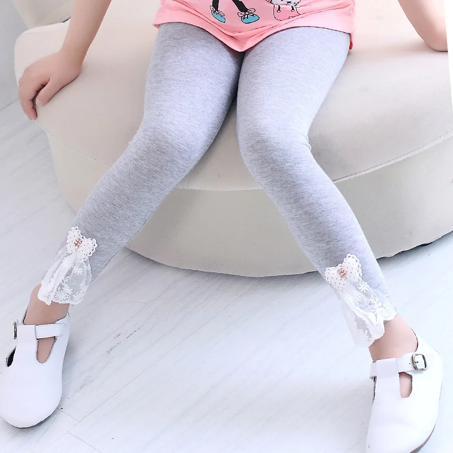 

New arrival Spring summer New Fashion Children's 3-8 Year Cotton Pants Girls Kids Trousers Print Legging