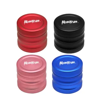 

HONEYPUFF Aluminum Herb Grinder Dia.53MM 4 Layers Groove Grinding Spice Crusher Pepper Grinder Grinder Tobacco Grinder