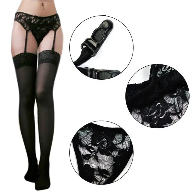 Sexy Lace Lingerie Underwear Fashion Sexy Lingerie Corset Women Underwear Pajamas Women Ladies G-string Stockings Set