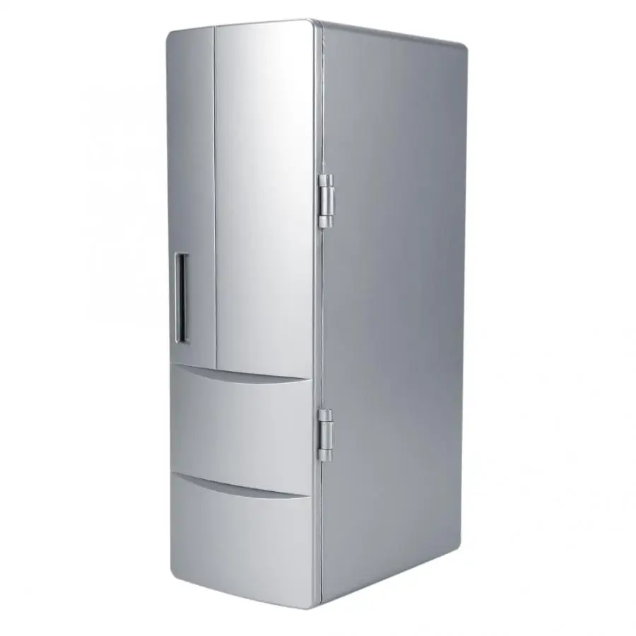 

ABS New York Compact Mini USB Fridge Freezer Cans Drink Beer Cooler Warmer for Home Travel Car Office Use Fridge Tools