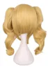 QQXCAIW Long Wavy Cosplay Mixed Blonde Wig With 2 Ponytails Synthetic Hair Wigs ► Photo 3/3