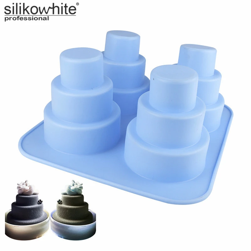 Silikowhite 3D Silicone Cake Mold Kitchen Dessert Home Fun Baking Tools Pan Forms Cupcake Jelly Pudding Pops |