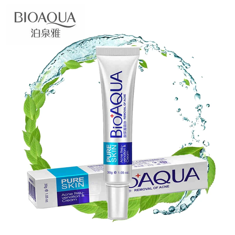 

BIOAQUA Skin Anti Acne Cream face serum Oil Control Shrink Pores Acne Scar Remove/ Face Care Day Cream 30g