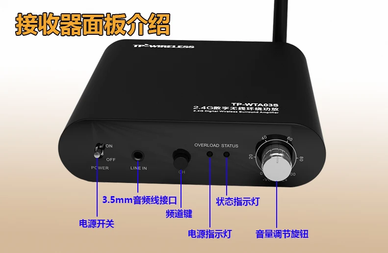 Rocketfish Wireless Rear Speaker Kit Amphony Multichannel Wireless