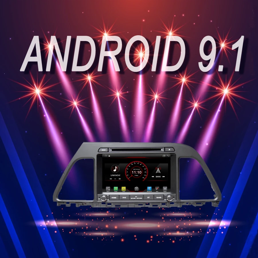 Автомобильный мультимедийный плеер Android 9,1 Автомобильный gps Bluetooth стерео подходит для HYUNDAI SONATA 2015 рекордер DVD головное устройство