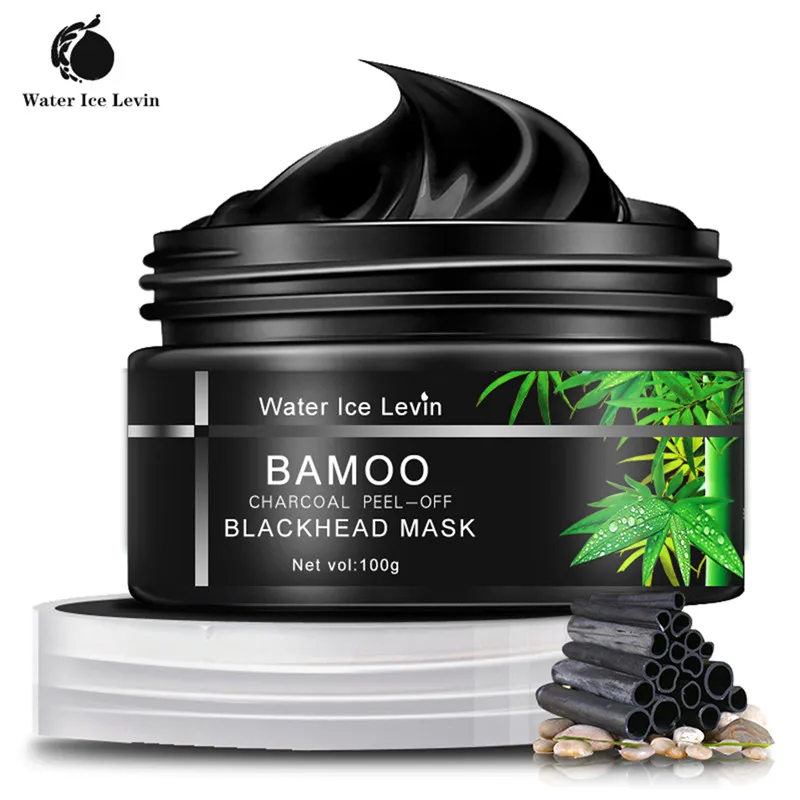 

Water Ice Levin Bamboo Charcoal Black Mask Peel Off Nose Blackhead Dead Skin Clean Blackhead Pores Shrink Face Care Tool