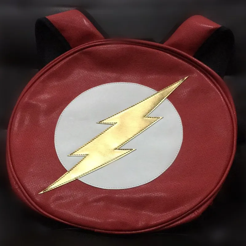 Сувенир из искусственной кожи Капитан Америка Рюкзак команда США щелевой щит Студенческая сумка Marvel переливающийся Wei подлинный круглый - Цвет: The Flash