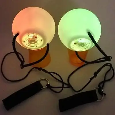 

1 Pair LED POI Thrown Balls for Professional Belly Dance Level Hand Props Festive party Home Direction