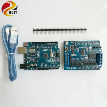 

WIFI Control Kit with UNO R3 Development Board+Motor Drive Shield Board for Arduino Robot Arm Smart Tank Car Chassis DIY RC kit