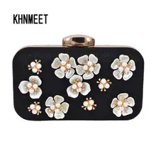 Модная элегантная вечерняя сумочка с цветком роскошные бриллиантовые Коктейльные клатчи сумка для банкета оригинальная милая сумочка для вечеринок Сумочка 805
