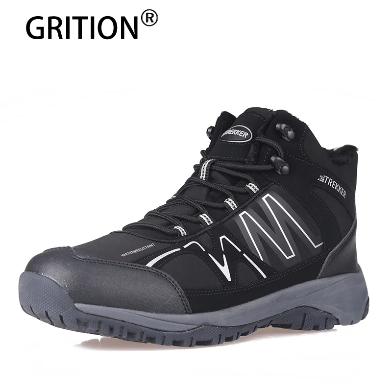 Calzado Botas Bota Casual Grition Hombres Senderismo Black Impermeable Piel Al Aire Hombre Seguridad La Libre Trek De Zapatos Plataforma vdRqSC