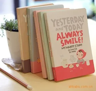 

yesterday and today always smile Korea stationery little red riding hood box diary daily memos organizer planner