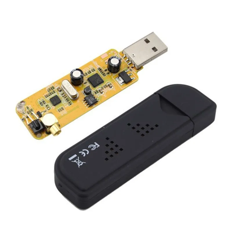 USB2.0 цифровой HD ТВ FM + DAB DVB-T RTL2832U + FC0012 Поддержка SDR тюнер вставляемый приемник