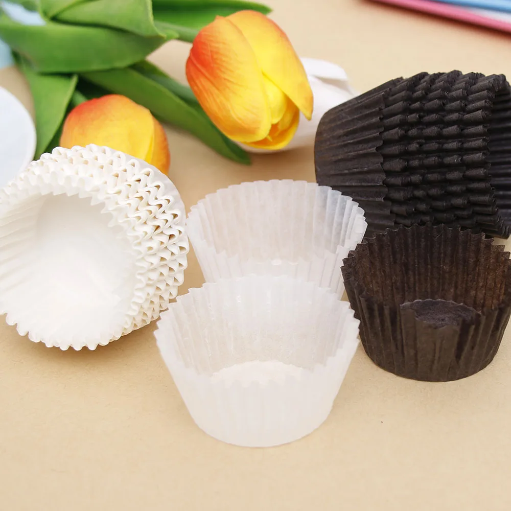 100pcs 3.5cm Small Mini Cupcake Liner Baking Cup Paper Muffin Cases Cake Cup Egg Tarts Tray Cake