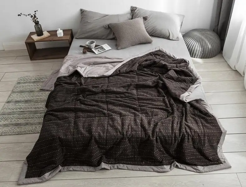 Новое хлопковое полиэфирное летнее одеяло, одеяло на весну и осень, подходит для использования в комнате с кондиционированием воздуха