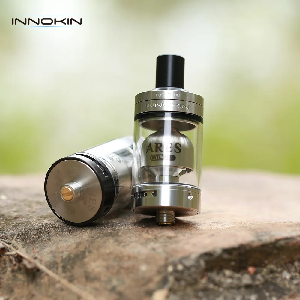 

Original Innokin Ares RTA Tank Vape 5ml Atomizer Top side fill Mouth To Lung Vaping Fit 510 Box Mod Electronic Cigarette E Cig