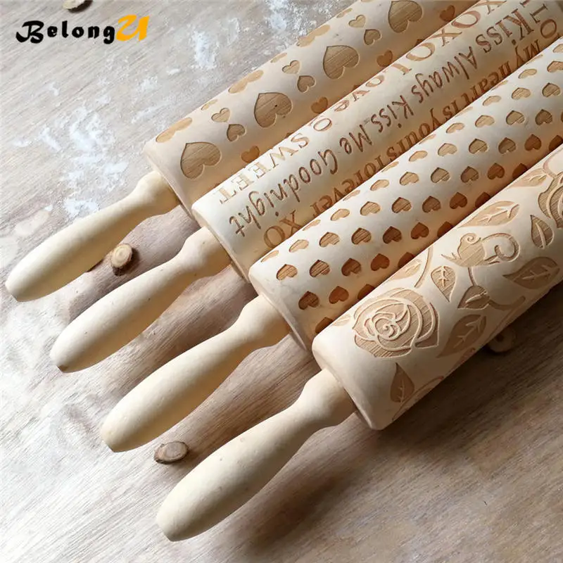wood rolling pin MUW-252-03