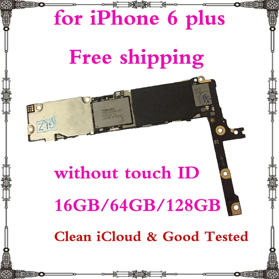 Материнская плата для iphone 6 plus p clean icloud 16 Гб 64 128 ГБ без touch ID материнская с полными
