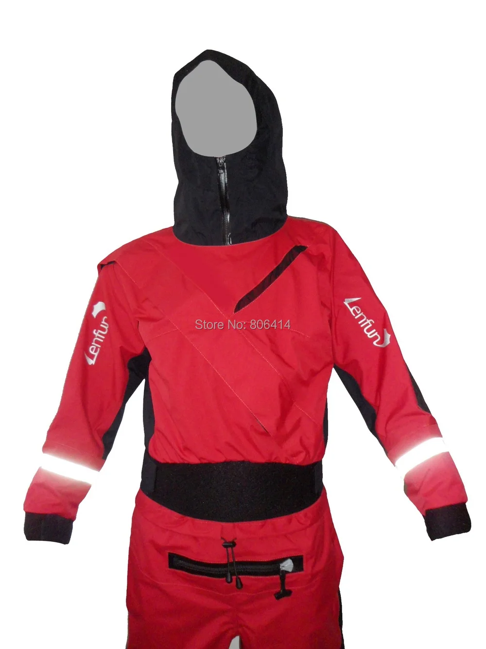 Полный сухой костюм передний Tizip введите молнии с капюшоном drysuit, сухие костюмы для белой воды, каяк, парусный спорт, рыбалка