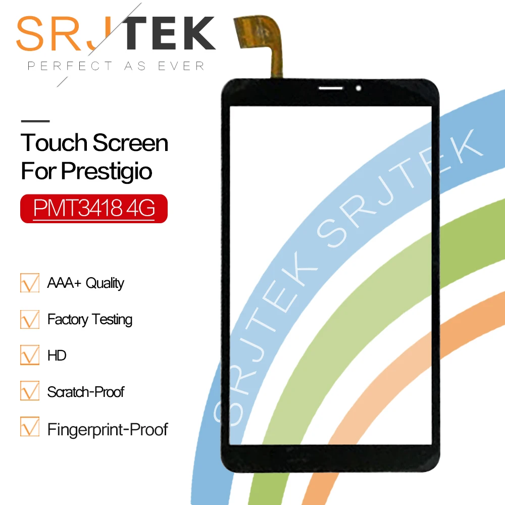 Сенсорный экран SRJTEK 8 дюймов для Prestigio MultiPad PMT3418 4G WIZE 3418 планшетный ПК сенсорная