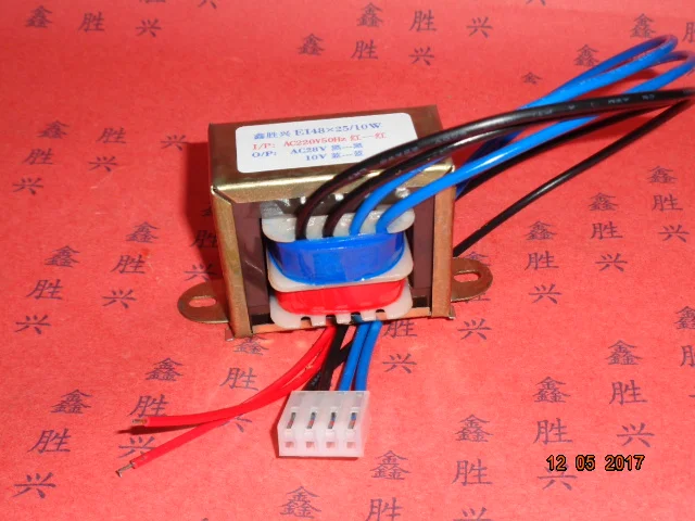 28V 10V трансформатор 220V вход 10VA EI48 * 25 штамповка лобовая плита ворота