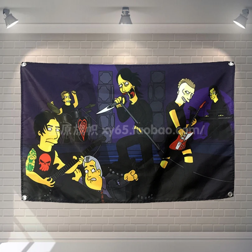 

"Marilyn Manson" Pop Band Poster Cloth Flags Wall Stickers Hanging paintings Billiards Hall Studio Theme Home Decoration