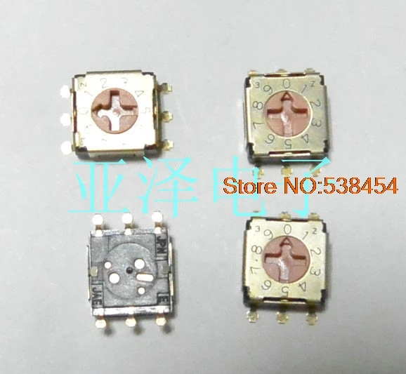 2PCS ECE rotary DIP switch 10 bit / 0 9 rotary code switch ERD610RM
