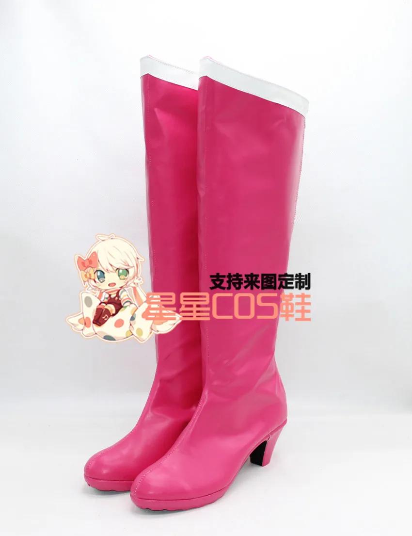 Sailor Moon Femmes Cosplay Chaussures Custome personnalisé à Talon Haut Bottes Filles Nouveau