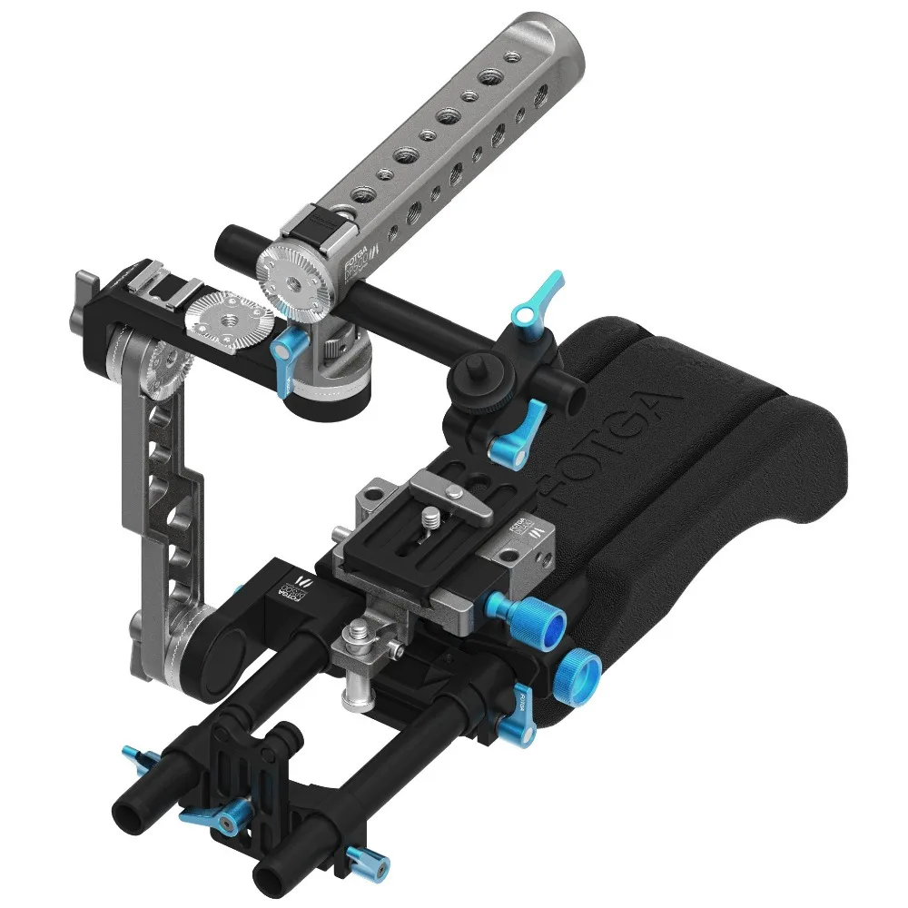 FOTGA DP500III Shoulder Pad Baseplate ENG Style Rig Kit for DSLR Camera BMCC