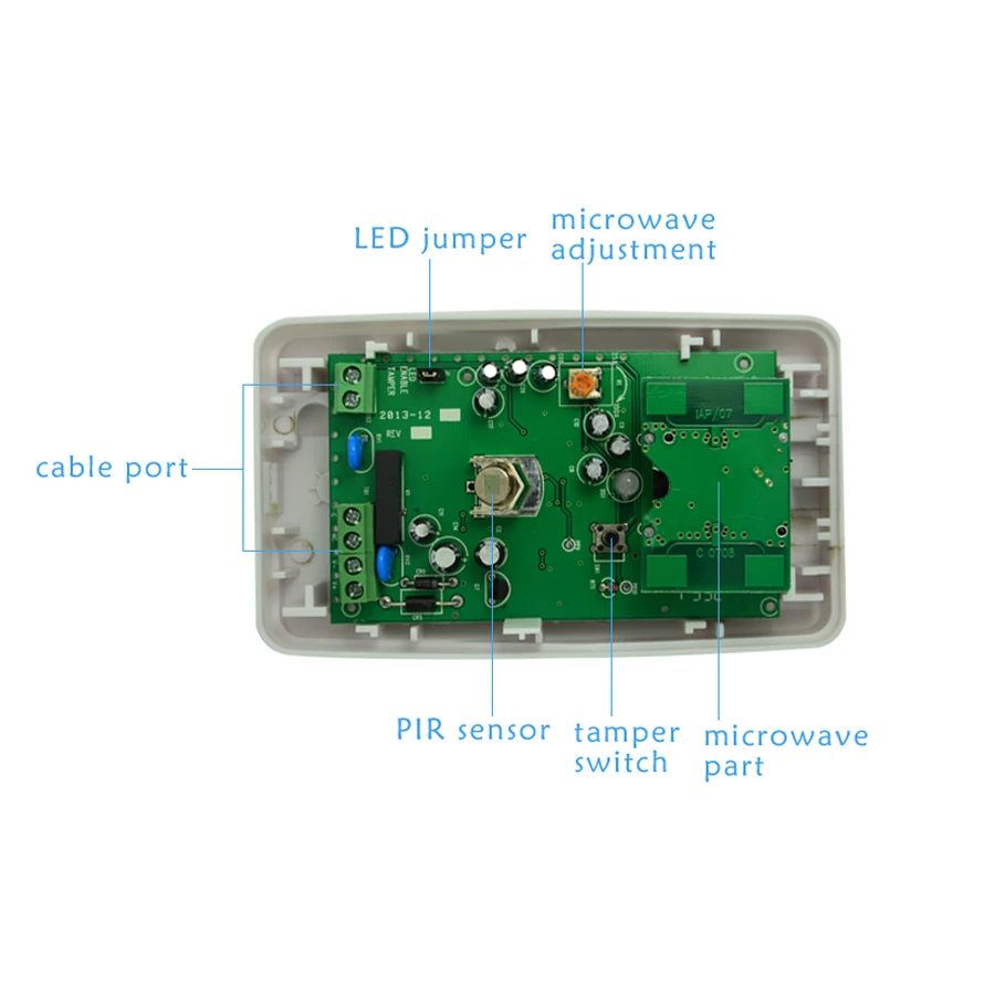 Aliexpress.com : Buy (1 PCS) Wall Mounted Infrared Detector Honeywell DT7225 Motion Sensor Microwave inside Pet immunity with holder Relay Signal from ...