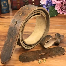 

TOP Quality Leather Belts Without Buckles Men Belt Ceinture Homme Mens Leather Belts Without Buckles 95CM-130CM SP05