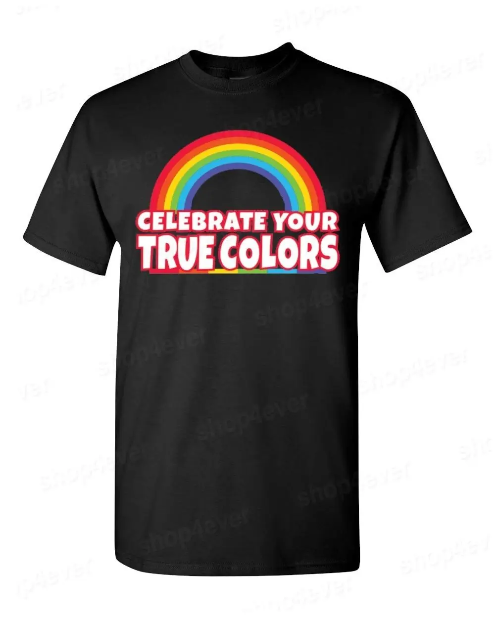 Company T Shirts Short Celebrate Your True Colors Gay Pride Equal